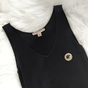 ❌SOLD❌ Black 100% silk midi dress Belford